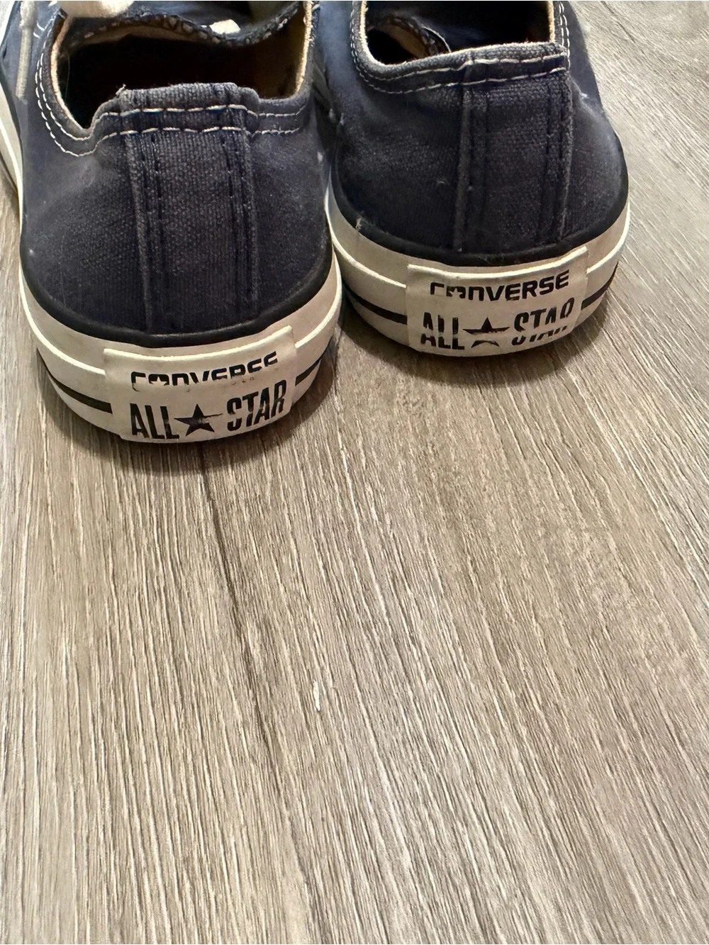Converse Kids Navy and White Low-Top Canvas Sneakers